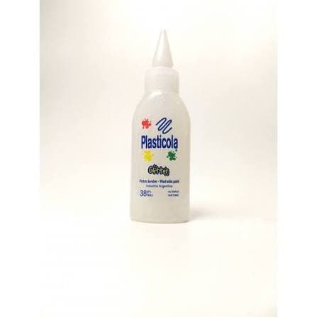 ADHESIVO GLITTER BLANCA