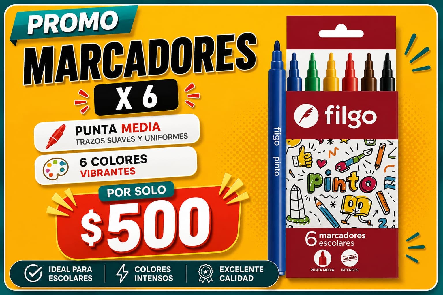 Promoción UNIX de microfibras dobles con sellitos a 4.500 pesos